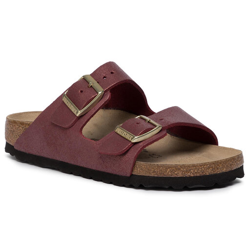 Chanclas Birkenstock Arizona Bs 1014902 Washed Metallic Port • Zapatos.es