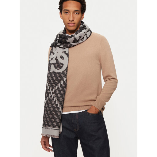 Guess Scialle Sciarpe Guess Scontate Sciarpa Guess AM9442 POL03 Nero
