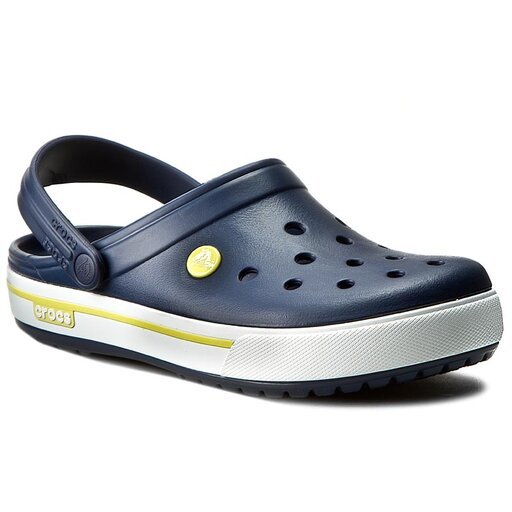Crocs crocband navy citrus on sale