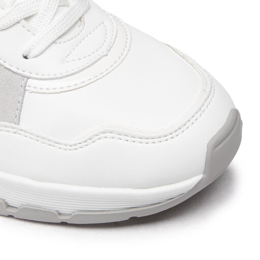 Sneakersy Tommy Hilfiger Sporty Chunky Leather Sneaker FW0FW05287 White YBR