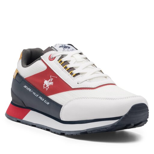 Sneakersy Beverly Hills Polo Club BANNED-01 Biały | eobuwie.com.pl