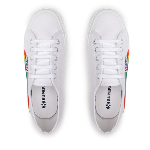 Superga deals white rainbow