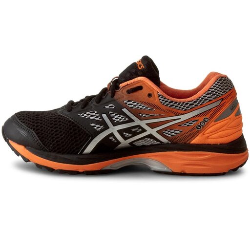 Scarpe Asics Gel Cumulus 18 G TX T6D3N Black Silver Hot Orange