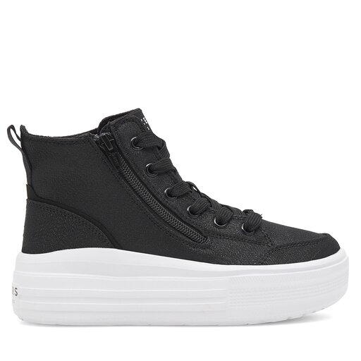 Skechers black platform sneakers outlet