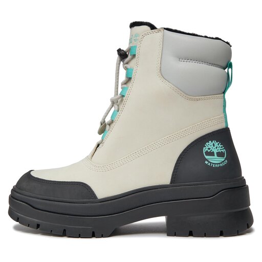 Winter white nubuck timberlands top