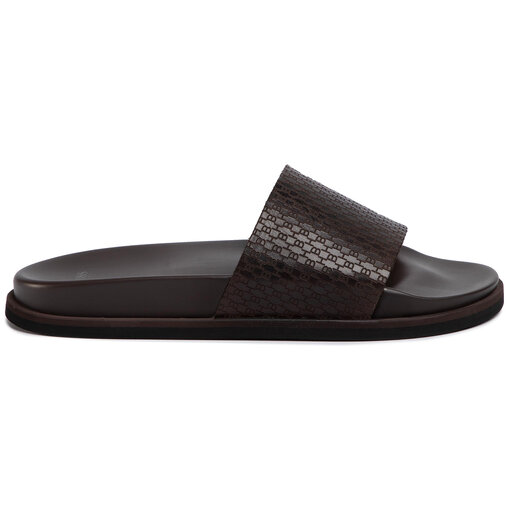 Hugo boss cliff leather slides new arrivals
