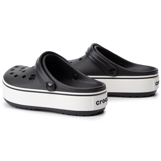 Crocs crocband platform clog black clearance