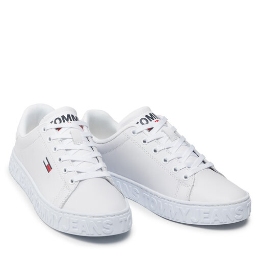 Cool tommy jeans sneaker clearance en0en00401 white 100
