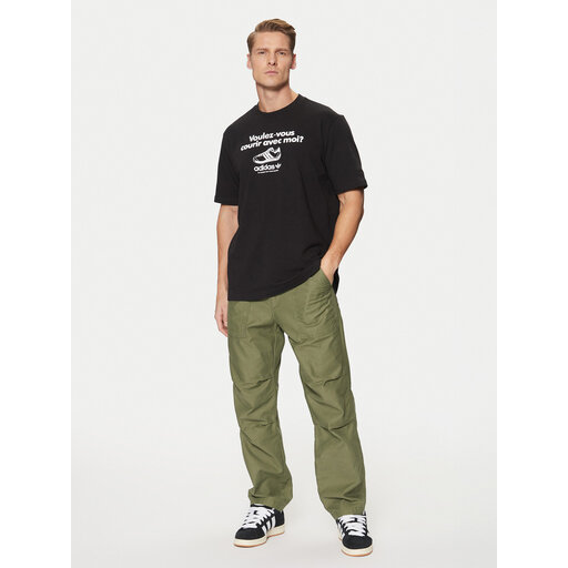 メンズウェア thha adidas Футболка Graphic Tee JC8366 Чорний Regular Fit