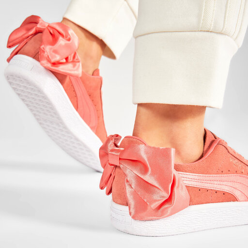 puma basket pink bow