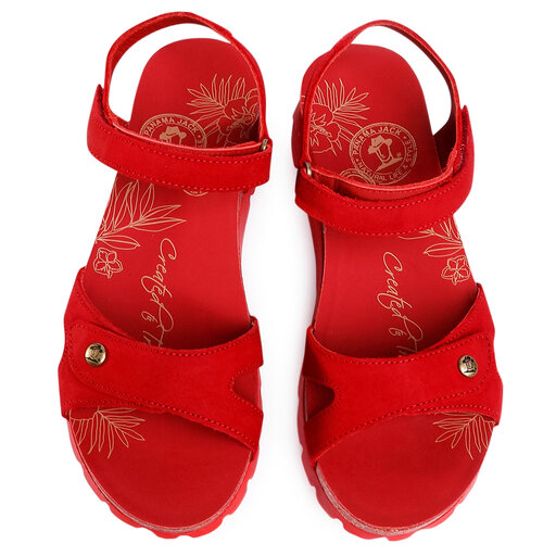 Sandalias Panama Jack Sulia Basic B9 Rojo
