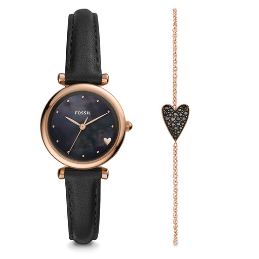 Fossil Carlie Mini ES4506SET Black Gold epapoutsia.gr