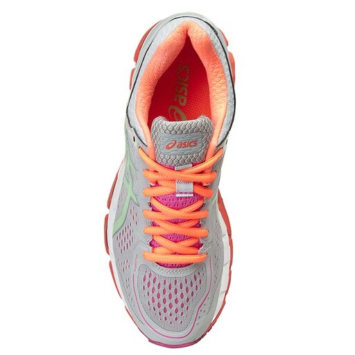 Schuhe Asics Gel Kayano 22 T597N Silver Grey Pistachio Fiery Coral