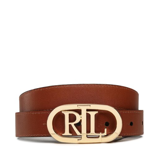 Damengürtel Lauren Ralph Lauren Oval Rev 25 412883714003 Braun  