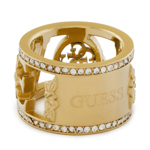 Pierścionek Guess JUBR05 037JW Złoty | eobuwie.com.pl