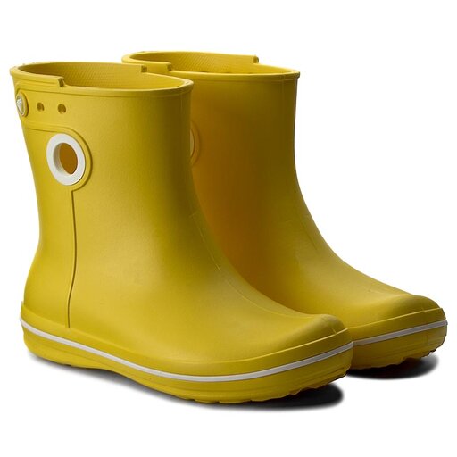 Kalosze Crocs Jaunt Shorty Boot W 15769 Żółty | eobuwie.com.pl