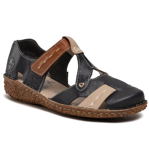 Rieker M0963, Zapatillas Mujer, Azul, 38 EU : Rieker