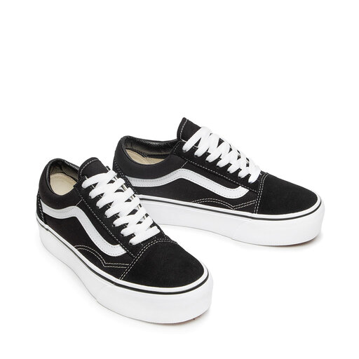 Sneakers aus Stoff Vans Old Skool Platfor VN0A3B3UY28 Schwarz