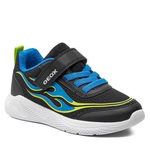 Sneakers Geox J Sprintye Boy J45GBB 01454 C0035 S Black Lt Blue chaussures