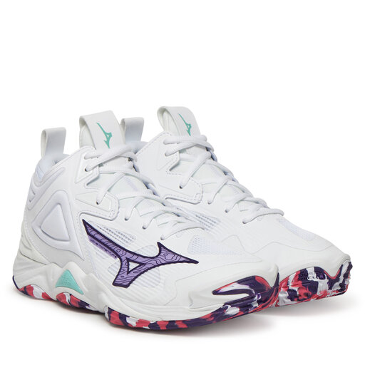 Взуття у спортзал Mizuno Wave Momentum 3 Mid V1GC2317 Білий