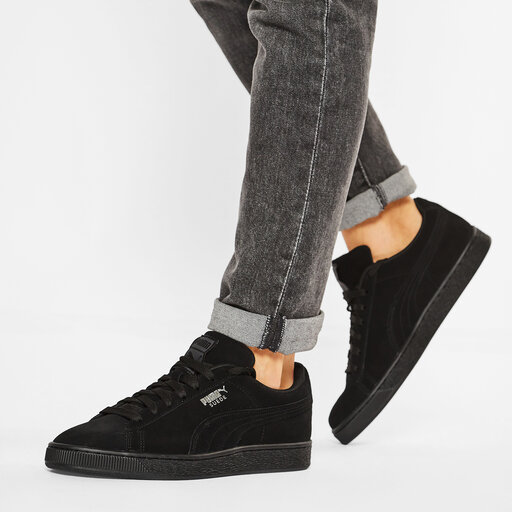 puma suede classic black dark shadow