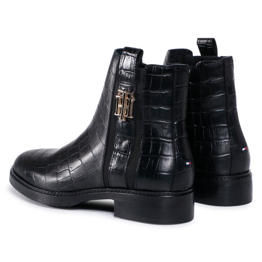 Tommy hilfiger boots hotsell croco look