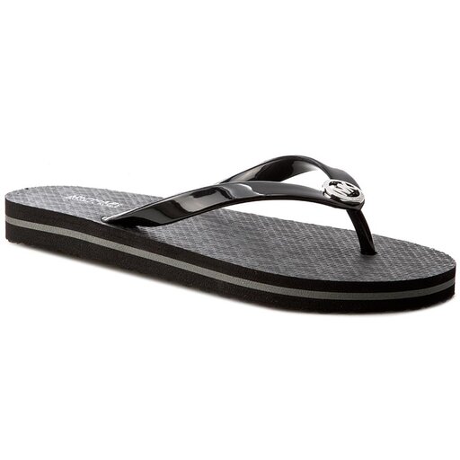 Šlepetės per pirštą MICHAEL Michael Kors Mk Flip Flop Stripe Eva 40S7MKFA4Q  Black • Www.eavalyne.lt