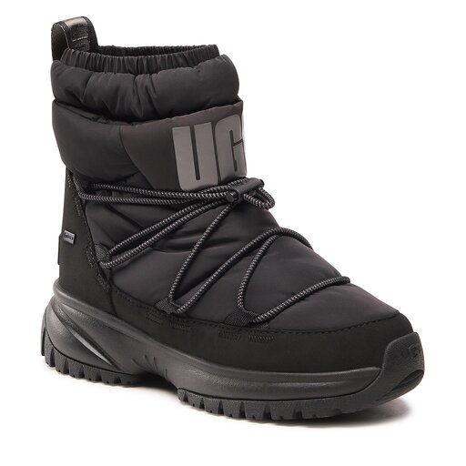 靴 [UGG] W YOSE PUFFER MID  Boot Снігоходи Ugg W Yose Ruffer Mid 1131978 Чорний | evzuttya.com.ua