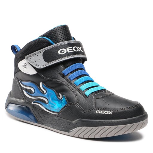 Sneakers Geox J Inek Boy J369CE 0BU11 C0035 DD Black/Lt Blue 