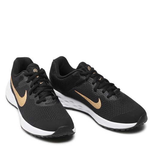 women's nike revolution 5 black and gold