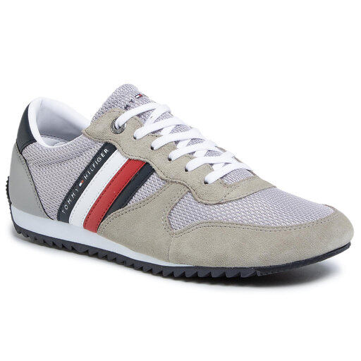 Zapatillas Tommy Hilfiger Essential Mesh Runner FM0FM02666 Antique Silver PRT zapatos.es