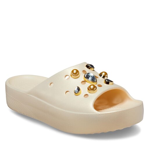 Crocs platform store metallic blooms