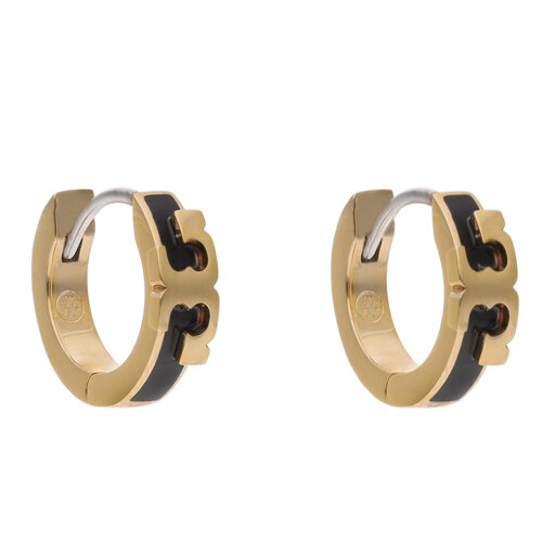 Tory Burch Serif T Hoop Earrings Outlet