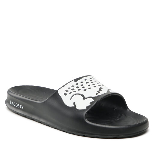 Mules sandales de bain Lacoste Croco 2.0 0721 2 Cma 7 41CMA0010312 Noir chaussures