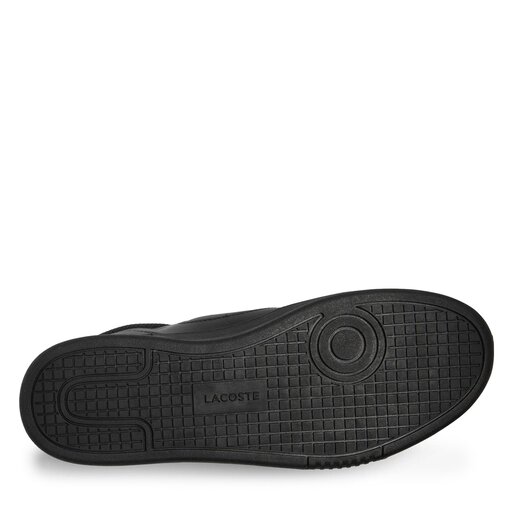 Lacoste black leather sneakers store