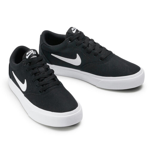 Batai Nike Sb Charge Cnvs (GS) CQ0260 004 Black/White/Black •  Www.eavalyne.lt