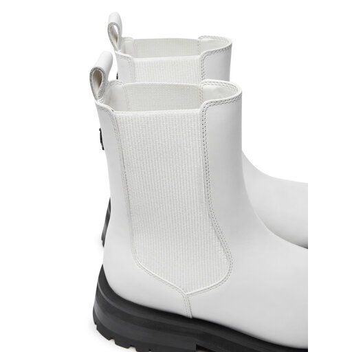 Chelsea Boot Tamaris Weisse Boots Chelsea Boots Weiße Sohle Leder