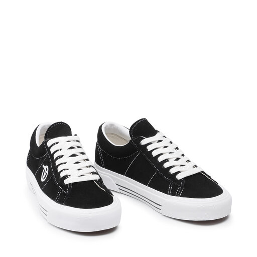 vans sid suede black