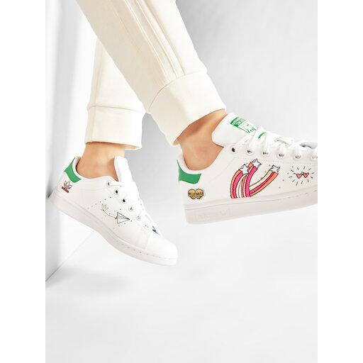 Batai adidas Stan Smith J FX5976 Ftwwht/Ftwwht/Vivgrn • Www.eavalyne.lt