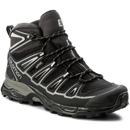 Trekkingschuhe Salomon X Ultra Mid 2 Spikes Gtx GORE TEX 377820 27 V0 Schwarz eschuhe