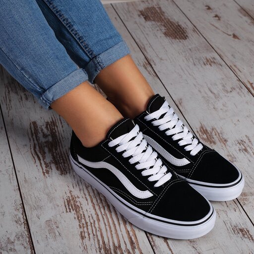Sneakers aus Stoff Vans Old Skool VN000D3HY28 Black White eschuhe