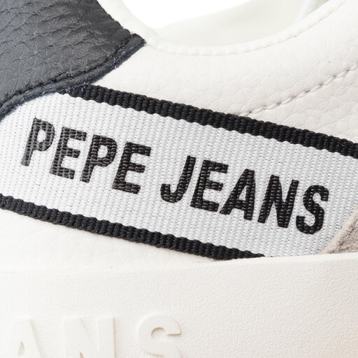 Sneakersy Pepe Jeans Brixton Tape PLS30891 White 800 eobuv.cz