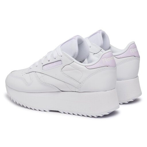 Взуття Reebok Cl Lthr Double FY7264 White/Lumlil/White • Eobuv.com.ua