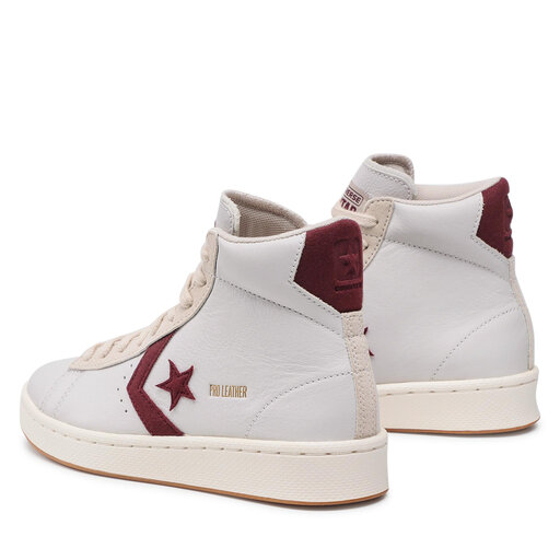Sneakers Converse Pro Leather Hi 171607C White Deep Bordeaux