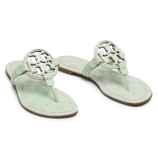 Σαγιονάρες Tory Burch Meat Miller 81374 New Ivory/Meadow Mist 101 •  