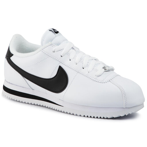 Zapatos Nike Cortez Basic 819719 100 White/Black/Metallic Silver • Www.zapatos.es