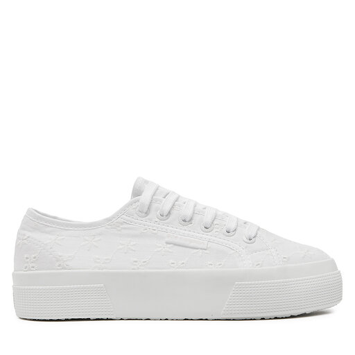 Sneakers aus Stoff Superga Flower Sangallo 2740 S2148KW WeiB