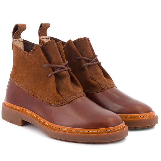 Botki Clarks Trace Fawn 261291784 Dark Tan eobuwie .pl