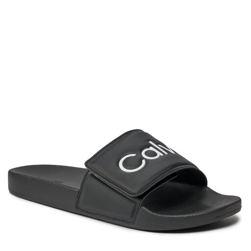 Calvin Klein Pool Slide Adj HM0HM01357 Ck Black BEH