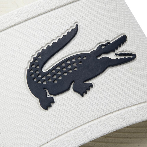 Pantoletten Lacoste Croco Slide 219 1 Cma 7 37CMA0022WN1 WeiB eschuhe